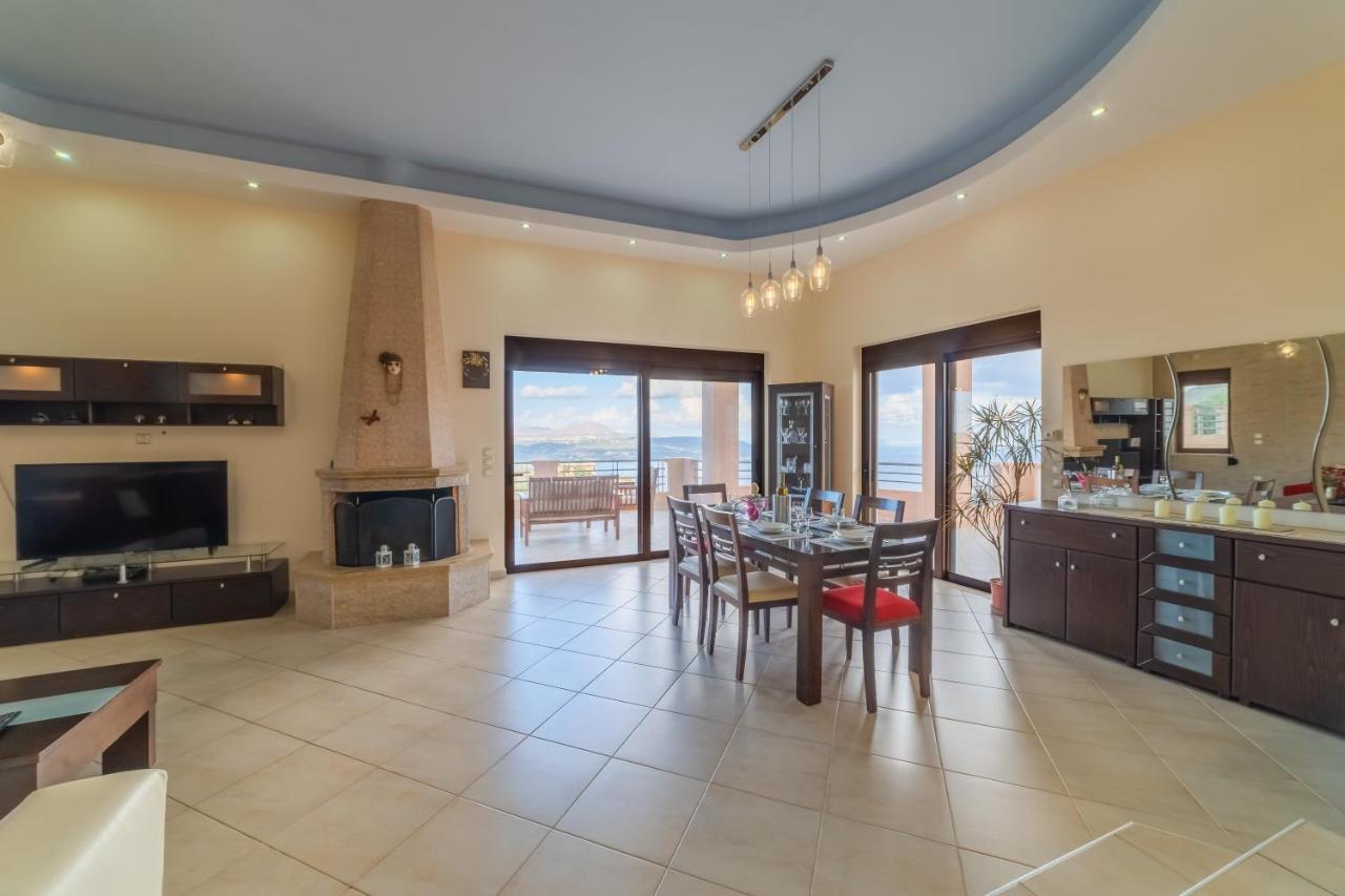 Deluxe Villa Kamba With Sea View Aptera Zewnętrze zdjęcie